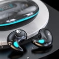 thumbnail image 2 of Auriculares inalámbricos para dormir con conducción ósea Bluetooth 5.3 con cancelación de ruido, pantalla LED digital y estuche de carga para deportes y fitness, 2 of 6