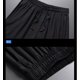 thumbnail image 5 of Pantalones cortos para hombre Pantalones cortos de playa de verano con cordón de corte clásico informal con cintura elástica y bolsillos negro 4XL JM, 5 of 6