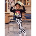 thumbnail image 5 of Disney Toy Story Jessie Girls Shirts 2 Piece Outfit Black Cow Print Flare Pants Baby Toddler 3-4T, 5 of 10