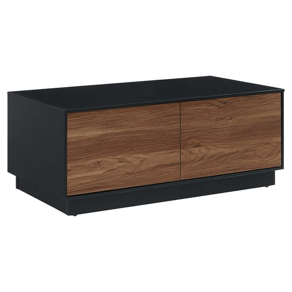 Coffee Sofa Side Table, Brown Black, Wood, Living Kitchen Cafe Bistro Hospitality Restaurant, Modern Contemporary HB36277