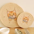 thumbnail image 5 of Yuedong American Hand-woven Table Decoration Pad Place Mat High Temperature Resistance Cotton Kitchen Restaurant Bar Supplies, 5 of 13