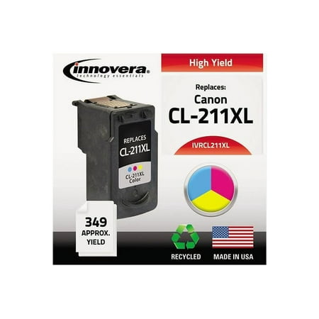 UPC: 0686024124573 | Remanufactured Innovera IVRCL211XL 3 Colors Ink Cartridge  Replacement for Canon 2975B001 (CL-211XL)