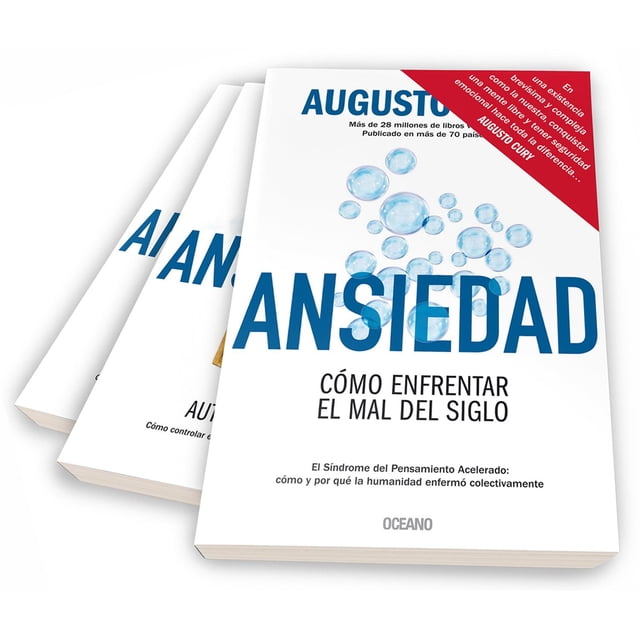 Libro Serie Ansiedad D3:d8(paquete 3 Volumenes) Tapa Blanda, Autor Augusto Cury, Editorial Oceano