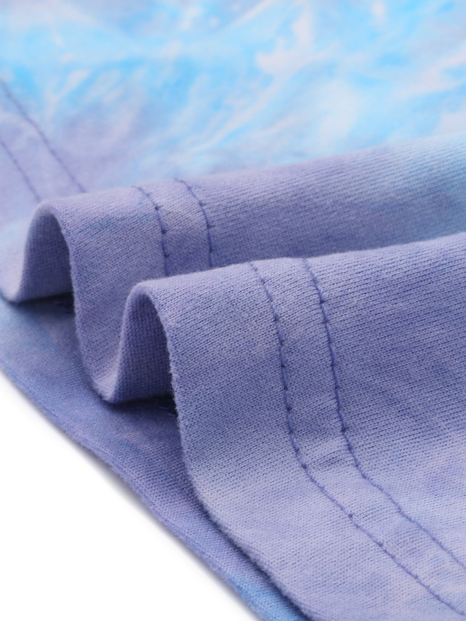 DARING DIVA Tie Dye Tank Dress Sleeveless Pockets Dress S Blue Purple