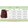 thumbnail image 3 of XIAONU Mini Leather Skirt For Women Side Slit Glossy Skirts Trendy Punk Party Streetwear Skirt, 3 of 9