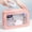 Pink, variant on Clear Makeup Bag with Zipper - Transparent Cosmetic Pouch Travel Toiletry Organizer - PVC Leather Toiletry Bag for Toiletries, Makeup, Brushes, Cables, and Small Accessories - Portable Carry On
