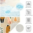 thumbnail image 5 of Dreamtimes Bathroom Rug Toiletry Mat Set Cartoon Capybaras Print, Soft Absorbent Bath Rug and U-Shaped Contour Toilet Rug, Non-Slip Bath Carpet Bath Mats for Bathroom 17.3"x13.4"+23.6"x15.7", 5 of 5