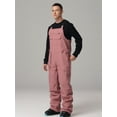 thumbnail image 3 of Hotian Men Insulated Ski Snow Bib Pants Outdoor Snowboarding Overalls Red L, 3 of 5