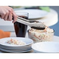 thumbnail image 5 of Ergo Chef 12" Cooking Kitchen Cooking Tongs Stainless Steel and Silicone, Black, 5 of 8