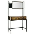 thumbnail image 1 of Gymax Industrial Vanity Table with 3-Height Adjustable Mirror Storage Bag Large Drawer, 1 of 10