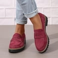 thumbnail image 3 of KAQ Womens Loafers Shoes Platform Chunky Penny Loafer Lug Sole Comfortable Slip On Work Business Casual Dress Shoes, 3 of 11