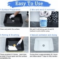thumbnail image 6 of Tub Paint,Tub and Tile Refinishing Kit 33oz with Tools,Bathtub Paint White Water-based Low Odor,Easy to Use for Sink Kitchen Bathroom,Semi-Gloss,50-55sq.ft, 6 of 8