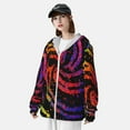 thumbnail image 3 of Gaeub A Bright Abstract Men's and Women's UPF 50+ Long-Sleeved Sun Protection Clothing, Fishing Shirt Long Sleeve Zip-Large, 3 of 7
