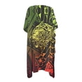 thumbnail image 2 of HELLHERO Colorful Geometric Floral Bathing Suit Cover Up Polyester Lightweight Free Size Womens Kimono Swimsuit Cover Up for Mom, 2 of 6