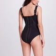 thumbnail image 4 of LEBONYARD Plus Size One-Piece Sleeveless Swimsuit:Flattering & Supportive,Women Plus Size Print Bowknot Set Two-Piece Swimsuit Swimwear Bikini Set Black S, 4 of 9