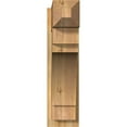 thumbnail image 2 of Ekena Millwork 8"W x 26"D x 30"H Merced Rough Sawn Craftsman Outlooker, Western Red Cedar, 2 of 4