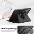 thumbnail image 5 of FJLBDE Case for iPad (A16) 11th Gen 2025/ iPad 10th Gen 10.9 Inch 2022, 360 Rotating Stand iPad Protective Case Cover with Auto Wake/Sleep, Black, 5 of 7