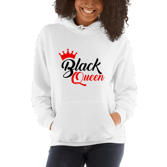 Black Queen Ladies' Hooded Sweatshirt