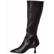 Stuart Weitzman Lori 75 Leather Boot, 9.5, Black