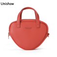 thumbnail image 2 of Bolso de hombro con forma de corazón para mujer, minibolso cruzado de piel sintética de diseñador de marca de lujo, pequeño bolso de mano para mujer, 2 of 5