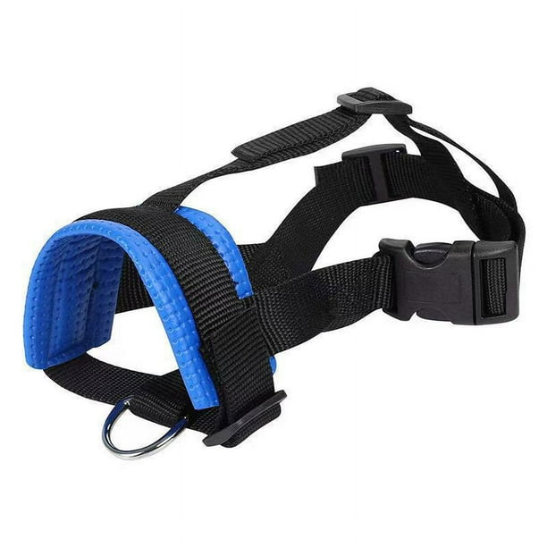 SHAR Adjustable Nylon Muzzle for Dogs, Anti Bark Anti Bite Muzzle (XL ...