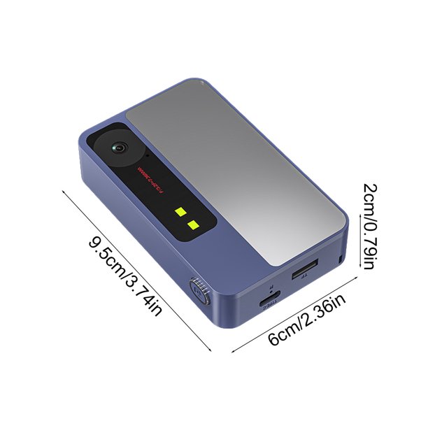Herunwer Type-C to Ethernet Adapter with RGB Light, 100Mbps Wired Network Card for Laptop and Tablet