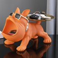 thumbnail image 3 of Bulldog creativo en la puerta para poner los adornos de llaves, porche, zapatero, caja de almacenamiento, muebles para el hogar, regalos de inauguración de la casa, 3 of 5