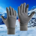 thumbnail image 2 of PMVFHDE Winter Sports Thermal Touchscreen Gloves for Men Women, Grippy Ski Cycling Riding Outdoor Gloves GY1，M, 2 of 7