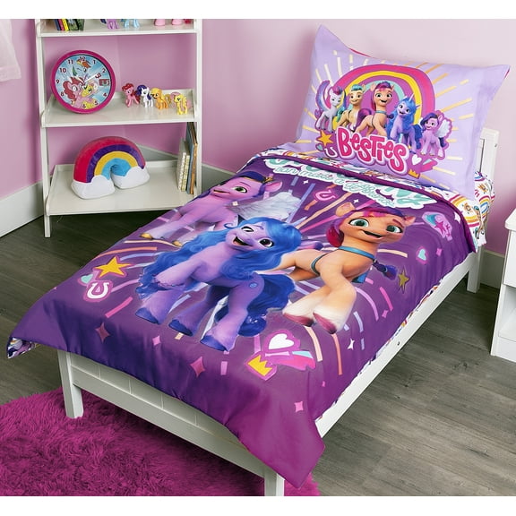 My Little Pony 4 Piece Toddler Bedding Sets, Crib Bed