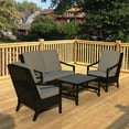 thumbnail image 4 of Four Seasons Courtyard Wilmette 4 Piece Wicker Deep Seating Set, Neutral, 4 of 6