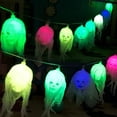 thumbnail image 3 of 10 LED Halloween String Lights LED White Gauze Skull Battery Decoration Lights, 3 of 9