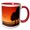Red/White, variant on 3drose, Sunset Parasailing, 11oz Two-tone Black Mug