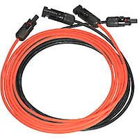 Solar panel extension cable with MC4 connector Pair red + black, 10AWG 3 meters / 10 feet
