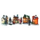 thumbnail image 5 of Conjunto de pueblo navideño, escena navideña de resina, pueblo, casas en miniatura iluminadas con LED, pueblo, casas de pueblo navideño, regalo, 5 of 5