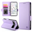 thumbnail image 2 of Designed for Google Pixel 7 Pro Wallet Case, with Card Slots Strong Magnetic Closure PU Leather Flip Fold Shockproof Kickstand Durable Purse Flip Case for Google Pixel 7 Pro - Purple, 2 of 7
