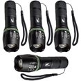 thumbnail image 1 of IBAOLEA IBAOLEA Lampe de Poche, Lampe de Poche Haute Luminosité, Zoomable, Résistante à l'Eau, 5 Modes, Lampes de Camping, Lampe de Poche pour Intérieur, Extérieur, Randonnée, Enfants, Urgence (4 Pack) 4 Pack, 1 of 6