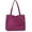 Purple, variant on Women Large Tote Bag with Zipper Waterproof Nylon Multi-Pocket Shoulder Bag Lightweight Packable Handbag for Travel Work Shopping, Laptop Daily Use