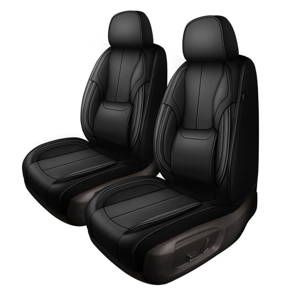AQBDDBQ Car Seat Cover for Toyota Corolla 2000-2019,Waterproof Leather Car Seat Covers Automotive Seat Protector Black,Front Sets