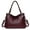 Red, variant on KALUNMA Genuine Leather Hobo Bag for Women Large Tote Shoulder Handbag Satchel for Laptop Work Ladies