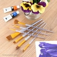 thumbnail image 2 of RCC 411 | Crafter's Choice™ 7pc Brown Taklon Variety Brush Set, 2 of 9