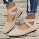 thumbnail image 5 of WILLBEST Sandalias De Piso Para Mujer Zapatos Casuales De Mujer Para Uso Diario Diseño Cómodo De Punta Cerrada Estilo Fácil De Poner Calzado Plano Versátil Para Vestidos Y Todas Las Estaciones, 5 of 5