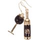 thumbnail image 1 of EeaseMX 1 par de pendientes colgantes con forma de copa de vino y botella para mujer., 1 of 8