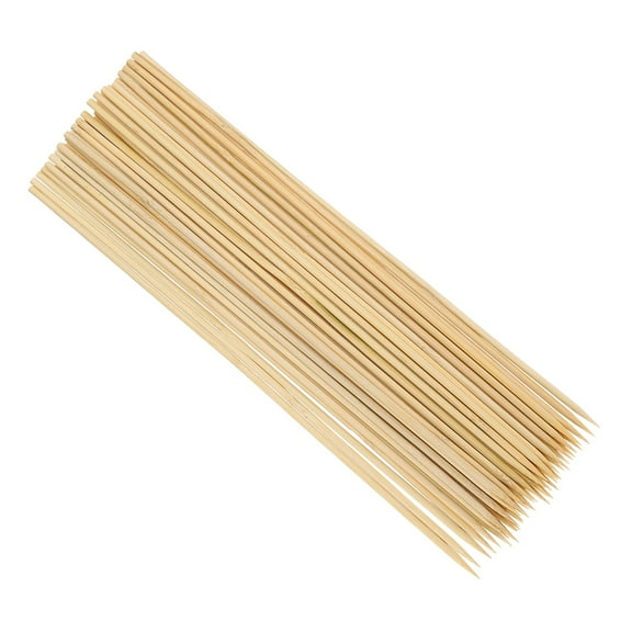 Uxcell 50 Pcs Bamboo Skewers, Kabob Skewers for Grilling Campfire, 14.1 Inch