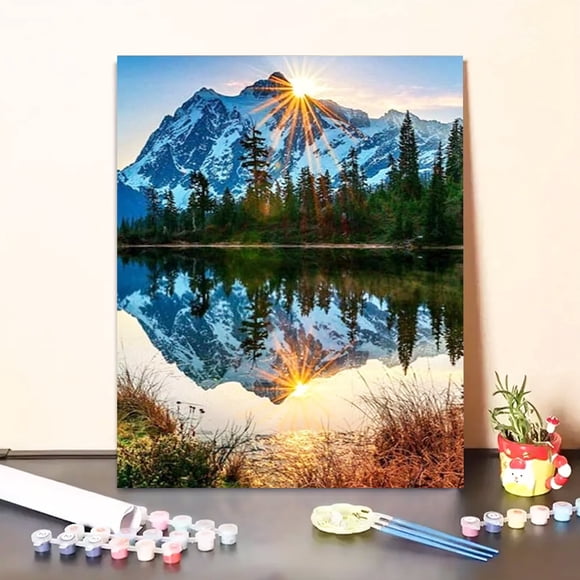 JYLMOOD DIY Animal Paint by Number for Adults, Easy Painting by Numbers for Gift Home Wall Decor 16x20in without Frame, Colored Canvas