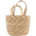 thumbnail image 6 of KOK-Fashion Weave Straw Bag,Handmade Small Woven Bag Straw Rattan Bag Summer Beach Bags Tote Bag Summer Handwoven Shoulder Bags Leisure Walking Bag-0516, 6 of 8