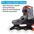 thumbnail image 3 of Uxcell 90A PU Light Up Inline Skate Wheels 80mm LED Flashing Inline Roller Wheels Green 4Pcs, 3 of 7
