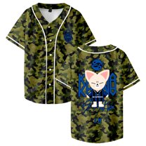 Stray Kids SKZ Karma I.N Merch Baseball Jersey Short Sleeve Button-up Shirts Women Men Streetwear Tops