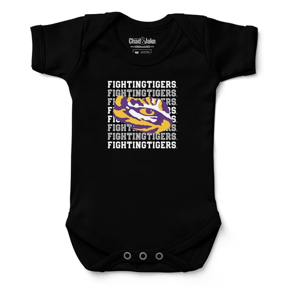 Infant Chad & Jake Black LSU Tigers Retro Bodysuit
