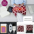 thumbnail image 2 of TopLLC Electric Heated Blanket, 18x18 inch Deer Pattern Flannel Plush Heating Pad with Temp Settings & Auto-Off Timer, Soft Warm Washable Throw Blanket Fast Heating Blanket for Pain Relief Car Couch, 2 of 6