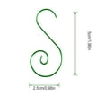 thumbnail image 4 of Tssuoun 1 Set Hanging Hook Simple Party Supplies Unique Swirl Design Hanger Decor Multiple Color Christmas Ornament S-Shaped Home Clasp Green, 4 of 8